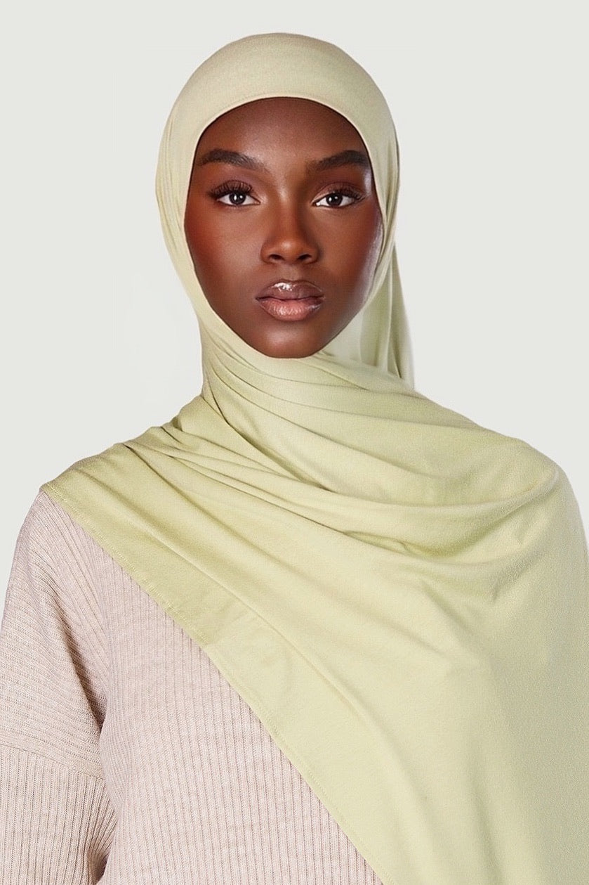 Hijab bambou anis