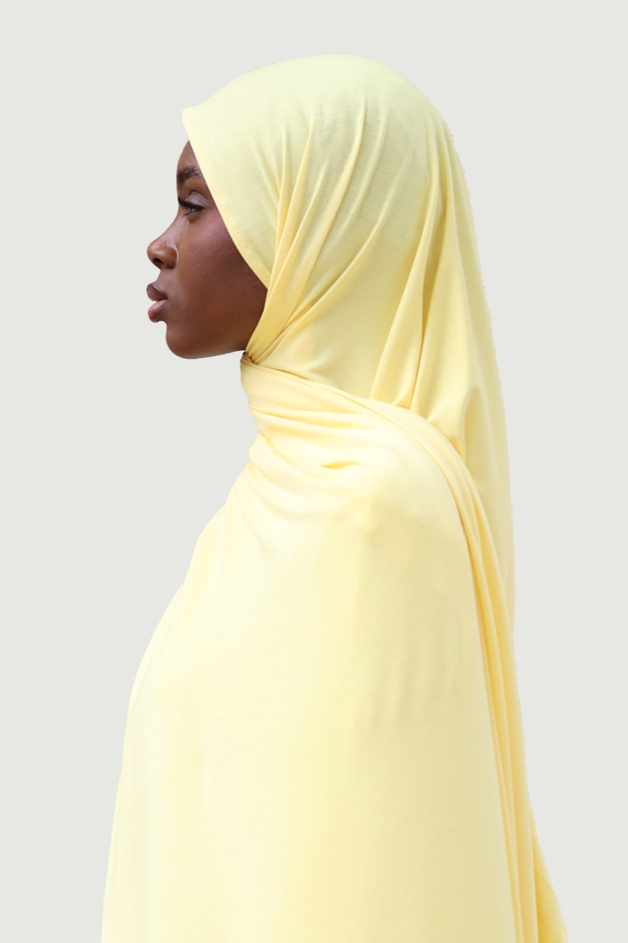 Hijab bambou jaune canarie