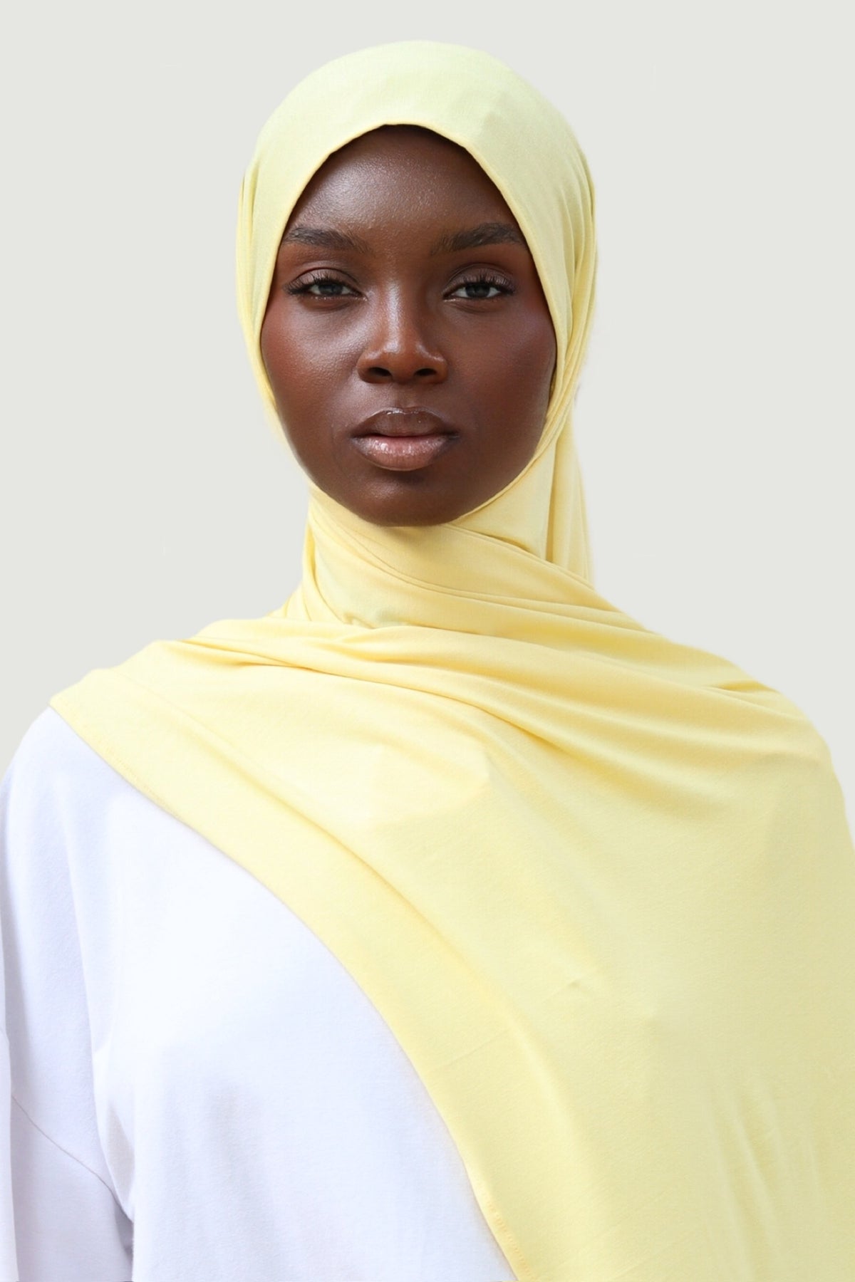 Hijab  bambou jaune canarie